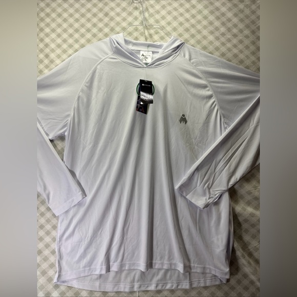 NWT Mens Midubi Exercise Shirt With Sun Protection Long Sleeve Quick White 2XL - Picture 1 of 11